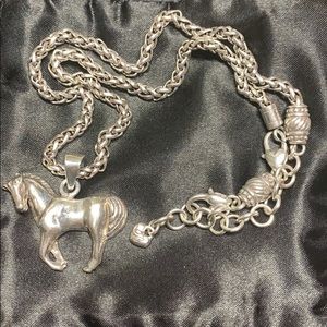 Brighton horse necklace